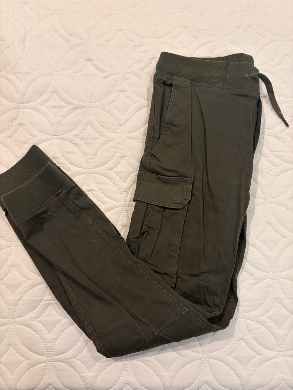 H&M Olive Green Cargo Joggers